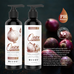Champú y Acondicionador Capilar Anticaída de Cebolla de Marca Blanca, Hidratante, Fortalece las Raíces, Reduce la Rotura - Product Image 3