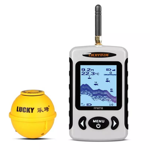 เครื่องหาปลาแบบมือถือไร้สาย เครื่องวัดความลึกสำหรับเรือ เครื่องหาปลา GPS พร้อมเซ็นเซอร์โซนาร์ - Product Image 1