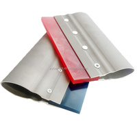 Raclette de sérigraphie Ergo Force avec manche en aluminium, bande en silicone et lame.