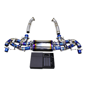 OEM Titanium Eixo De Volta Com Tubo Frontal para <span class=keywords><strong>Aston</strong></span> <span class=keywords><strong>Martin</strong></span> <span class=keywords><strong>V8</strong></span> <span class=keywords><strong>Vantage</strong></span> 4.7 2009-2022 2.75 "Silenciador De Escape Com Controlador - Product Image 1