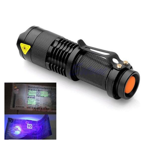 365nm Ultra Violet Ánh Sáng Blacklight <span class=keywords><strong>Mini</strong></span> Zoom Led UV Light <span class=keywords><strong>Torch</strong></span> - Product Image 2