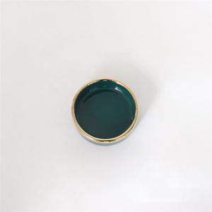 Piattino per Spezie in Ceramica Porcellana Verde Scuro Stile Nordico Ecologico all'Ingrosso per Regali Sicuro per il Contatto con Alimenti - Product Image 5
