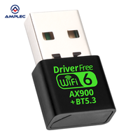 AX900 WiFi 6 Adaptador USB BT 5,3 USB Dongle Banda dual 2,4/5G Hz 2 en 1 para PC Win 10/11, Receptor inalámbrico Transmisor de tarjeta de red