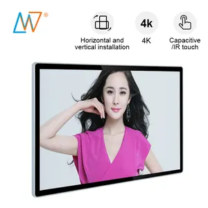 Lcd monitores de tela multi toque capacitivo digital 4k 65 visor polegadas com caixa de metal