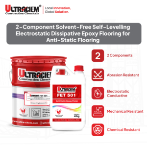 FET 501 lớp phủ Sàn epoxy chống tĩnh điện hàng đầu cung cấp bảo vệ dẫn điện. Lý tưởng cho các khu vực sàn dẫn tĩnh. - Product Image 2