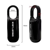 Mini cadenas intelligent portable pour bagages, armoire de gym, sans clé, avec empreinte digitale, chargement USB, pour casier