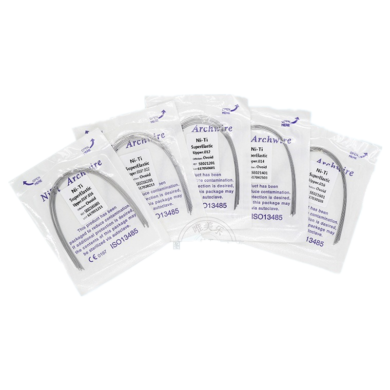 Lot De 10 Fils Orthodontiques En Acier Inoxydable – Forme Ronde/ovoïde – Pour Laboratoire Dentaire