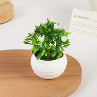Mini bonsaï nordique simulé Haufen, plante verte en plastique durable, design simple pour la maison, plantes artificielles, verdure