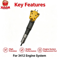 Conjunto de Inyectores de Combustible 232-1171 10R-1267 232-1183 10R-1266 para Sistema de Motor 3412