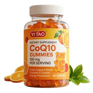 Gomitas de CoQ10 de Marca Privada/OEM/ODM, 100 mg por Porción, 60 Unidades, Suplemento Dietético Vegano para la Salud del Corazón y la Producción de Energía - Product Image 1