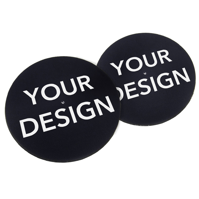 Wholesale Custom Printed Round Turntable Felt Slipmat for Vinyl Record Player
