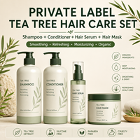 Shampoo Lissant à l'Arbre à Thé Marque Blanche OEM Soin Capillaire Bio Rafraîchissant Hydratant Vente en Gros Usine Personnalisée