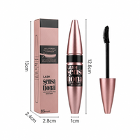 Mascara pour cils volumineux, longue tenue, imperméable, à effet de cils épaissis et recourbés, avec logo personnalisé, très vendu