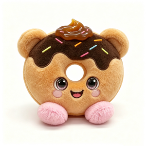 Peluche donut personnalisée, peluche donut ours, peluche alimentaire, animal en peluche donut - Product Image 4