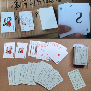 Mới chơi thẻ tùy chỉnh in ấn Rose Gold Pet chơi thẻ Poker boong của thẻ nhựa không thấm nước chất lượng cao trò chơi vàng đen - Product Image 2