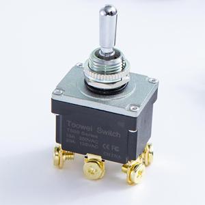 DPDT 6pin 2-way Toggle Switch IP67 Waterproof Momentary (ON)-OFF-ON Toggle Switches
