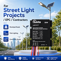 Contrôleur de charge solaire MPPT 3229 3.2V 15A 30W de haute qualité Sukite pour éclairage public extérieur et projets d'ingénierie solaire