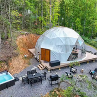 Haute sécurité en plastique gonflable clair Glamping Cottage jardin bulle dôme enfants Camping tente
