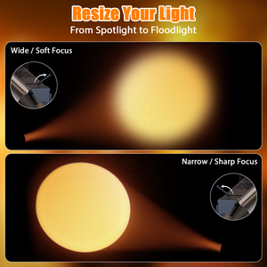 100W Mini COB LED 2in1 Cool & Warm White Profile Spotlight DMX512 Enfoque manual Iluminación de escenario Teatro <span class=keywords><strong>Pasarela</strong></span> Boda <span class=keywords><strong>Disco</strong></span> - Product Image 4