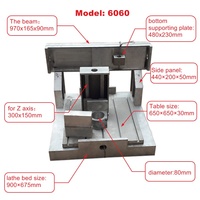 Cadres de machine de gravure CNC DIY, pièces moulées CNC adaptées aux routeurs CNC 6060, fixation de broche 80 mm