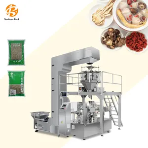 Automatic Rotary premade Bag Filling Granule Hay Food Air Conditioning Vacuum Pump Doypack Packing Machine