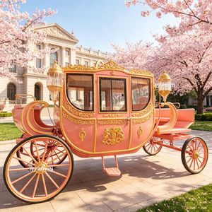 Chariot royal orné de style rétro raffiné pour événements haut de gamme et présentations en milieu hôtelier - Product Image 1