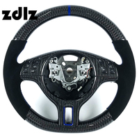 Volant personnalisé en cuir suédé noir et fibre de carbone pour BMW E46 E36 E60 E39 M3 325i 2000 2001 2002 2003 2004 2005