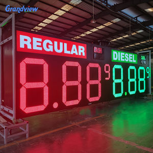 O projeto impermeável personalizado do logotipo do dossel do posto de gasolina do logotipo conduziu o sinal 3d do pilão placa do posto de gasolina - Product Image 4