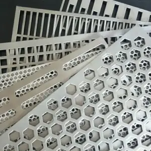 300mm X 200mm X 1mm Titanium Metal Mesh Sheet Perforated Diamond Type Hole Plate