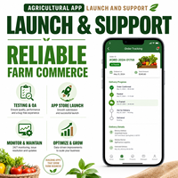 Aplicación de Comercio Agrícola Inteligente para IOS y Android con Lista de Productos y Precios al por Mayor, LionCreate