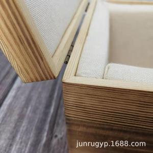 Caja de Almacenamiento de Madera Maciza Cuadrada de 19 cm con Logotipo Personalizable para Regalo, Empaque de Té - Product Image 5