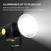 Kit de luz de fotografía de enfoque en vivo profesional, iluminación suplementaria de 300W para película, TV, foco de fondo suave