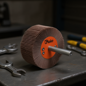 Disque à lamelles abrasif Ttake 30x30 mm, grain 60, tige de 6 mm pour le meulage - Product Image 3