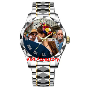 Orologio da <span class=keywords><strong>Uomo</strong></span> Personalizzato con Foto, Idea Regalo per Fidanzato con Design, Logo e Motivi Personalizzabili, Orologio da Polso Fai-da-Te - Product Image 2