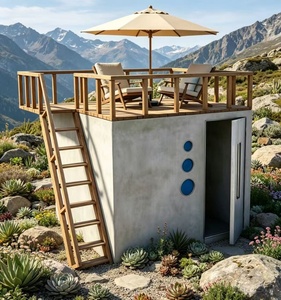 Casa Modular Reforzada <span class=keywords><strong>de</strong></span> Hormigón, Resistente a Daños, con <span class=keywords><strong>Terraza</strong></span> y Invernadero Multifuncional <span class=keywords><strong>para</strong></span> Exteriores - Product Image 2