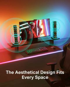 Système audio domestique <span class=keywords><strong>ULTIMEA</strong></span> de style identique à la télévision intelligente, caisson de basses, haut-parleur de plafond pour ordinateur, musique, jeux, Bluetooth, vente en gros - Product Image 5