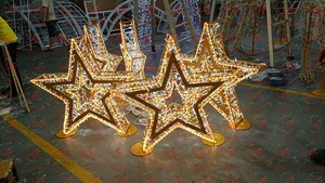 Haute luminosité <span class=keywords><strong>maison</strong></span> Cutsum lune et étoile arabe acrylique Ramadan décoration lumineuse - Product Image 4