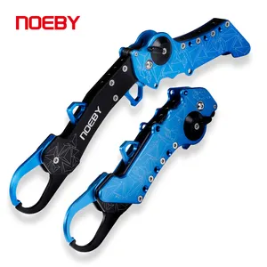 Noeby Collapsible Fishing Grip Aluminum Alloy Tackle Lip Grip Hook Controller Adjustable with Connect Ring Fishing Tool