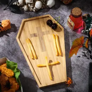 Đồ Nấu Nướng Khay Cho Caddy Cookie Home Đảng Quan Tài Hình Dạng Halloween Charcuterie Hội Đồng Quản Trị Tre Pho Mát Đĩa Bằng Gỗ Phục Vụ Khay