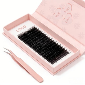Extensions de cils individuels mats, volume cachemire, en plateau, pour éventail facile, style russe - Product Image 2
