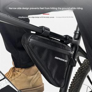 Waterdichte driehoekige frametas met grote capaciteit, bovenbuispakket voor E-<span class=keywords><strong>bike</strong></span>, gravelbike, MTB - Professionele fietsaccessoires - Product Image 3