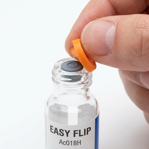 Capsules en aluminium et plastique personnalisées de 20 mm avec bouchons en caoutchouc butyle pour la fermeture des flacons pharmaceutiques - Product Image 1