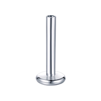 Barres de piercing labret à dos plat anodisées 16G CLASSIQUE pour femmes et enfants, filetage interne, conformes ASTM, pour fiançailles