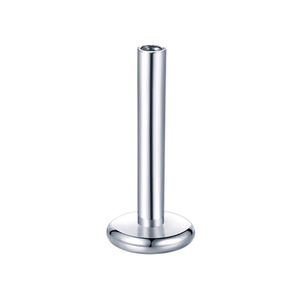 Anodized phẳng trở lại labret Bông tai xuyên bài viết thanh 16G Phụ nữ cổ điển ăn mặc nội bộ ren ASTM F136 Titan bên 2024 - Product Image 6