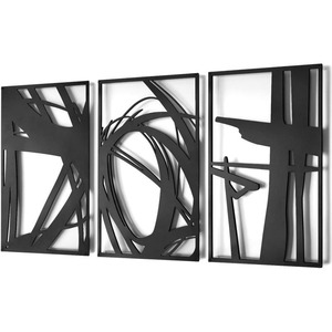 Fondo de sofá de Metal de diseño abstracto texturizado 3D moderno colgante de pared personalizado transfronterizo hierro forjado cálido para Decoración - Product Image 1