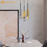 Lampes suspendues de chevet avec interrupteur en aluminium Gu10 Lampe de lecture Cordon réglable