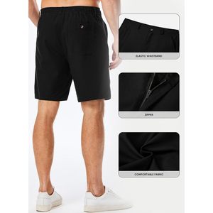 Pantalones Cortos Casuales de Lino y Algodón para Hombre, 8 Pulgadas, Cintura con Botones, Pantalones Cortos de Playa de Verano con Bolsillos, Tela Oxford Transpirable - Product Image 2