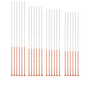 <span class=keywords><strong>Agujas</strong></span> <span class=keywords><strong>de</strong></span> <span class=keywords><strong>Acupuntura</strong></span> <span class=keywords><strong>de</strong></span> Acero Inoxidable con Mango Plateado Alargado e Indoloro - Product Image 1