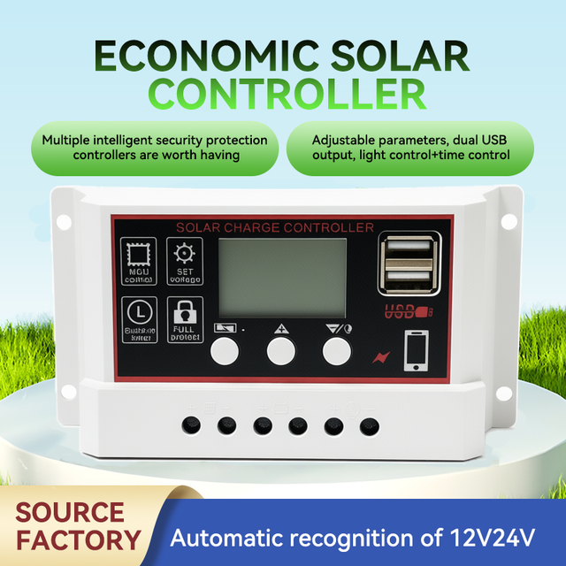 Solar Charging Controller 12V/24V 10aA 20A 30A PWM
