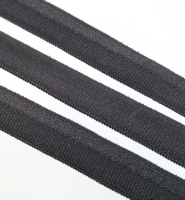Bande élastique noire en nylon et élasthanne de 10 mm pour sacs et accessoires vestimentaires, échantillon gratuit, sangles de bord de 10 mm, bande tissée